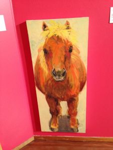 How can you resist this gorgeous horse painting by Lucy Culliton?