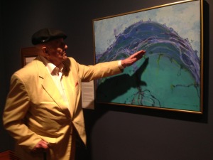 John Olsen at the Mosman Art Gallery, March 2015