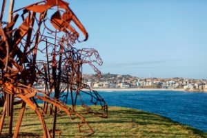 The Last Charge, by Harrie Fasher. Sculpture by the Sea, 2017. Image courtesy of Sculpture by the Sea. 