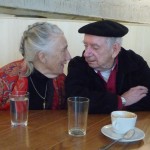 Charles Blackman and Barbara Blackman at the opening of the Blackman Hotel, Melbourne, September 2010