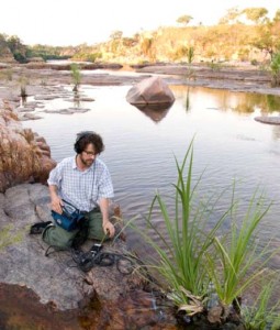 Stephen Vitiello, recording The Sound of Red Earth in the Kimberley